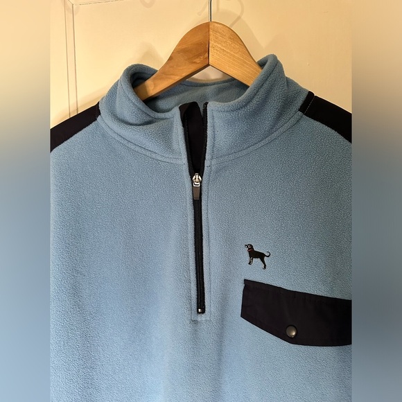 The Black Dog - Quarter zip - Fleece Pullover - Mens large light blue - Picture 6 of 10